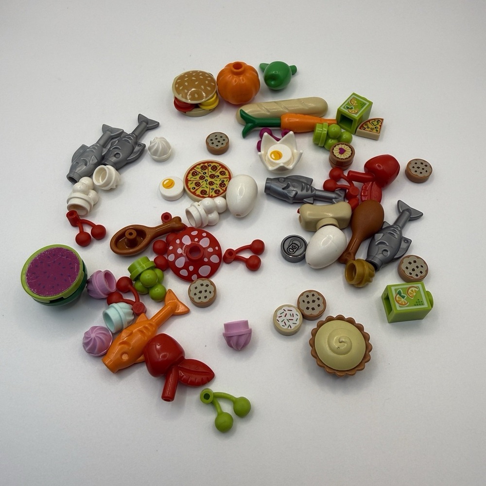 LEGO Piece Minifigs Friends Lego Food Accessories Lot of 50 pieces 006